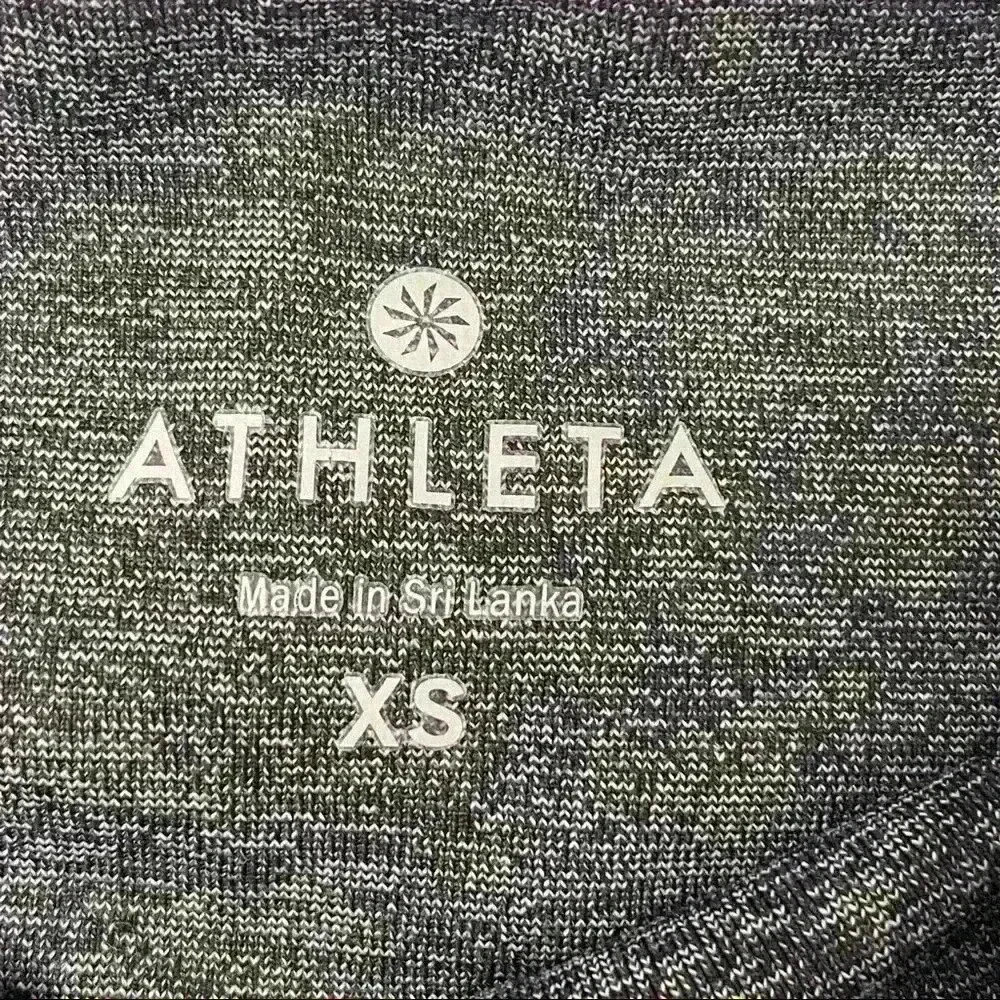 𝅺ATHLETA Grey Spacedye Criss-Cross Capri XS - Picture 5 of 5